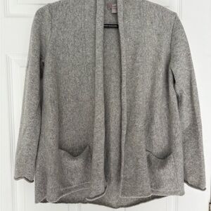 J. Jill Gray Open Front Cashmere Cardigan